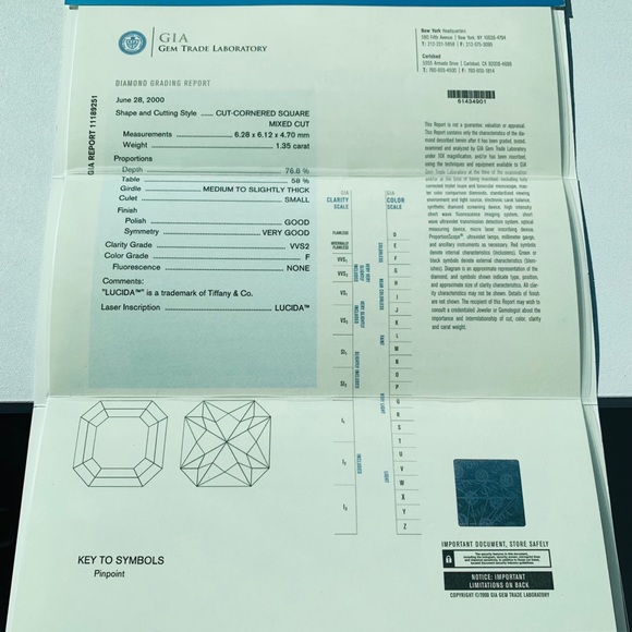 Tiffany & Co. Lucida Engagement Ring, 1.35ct - Picture 5 of 5